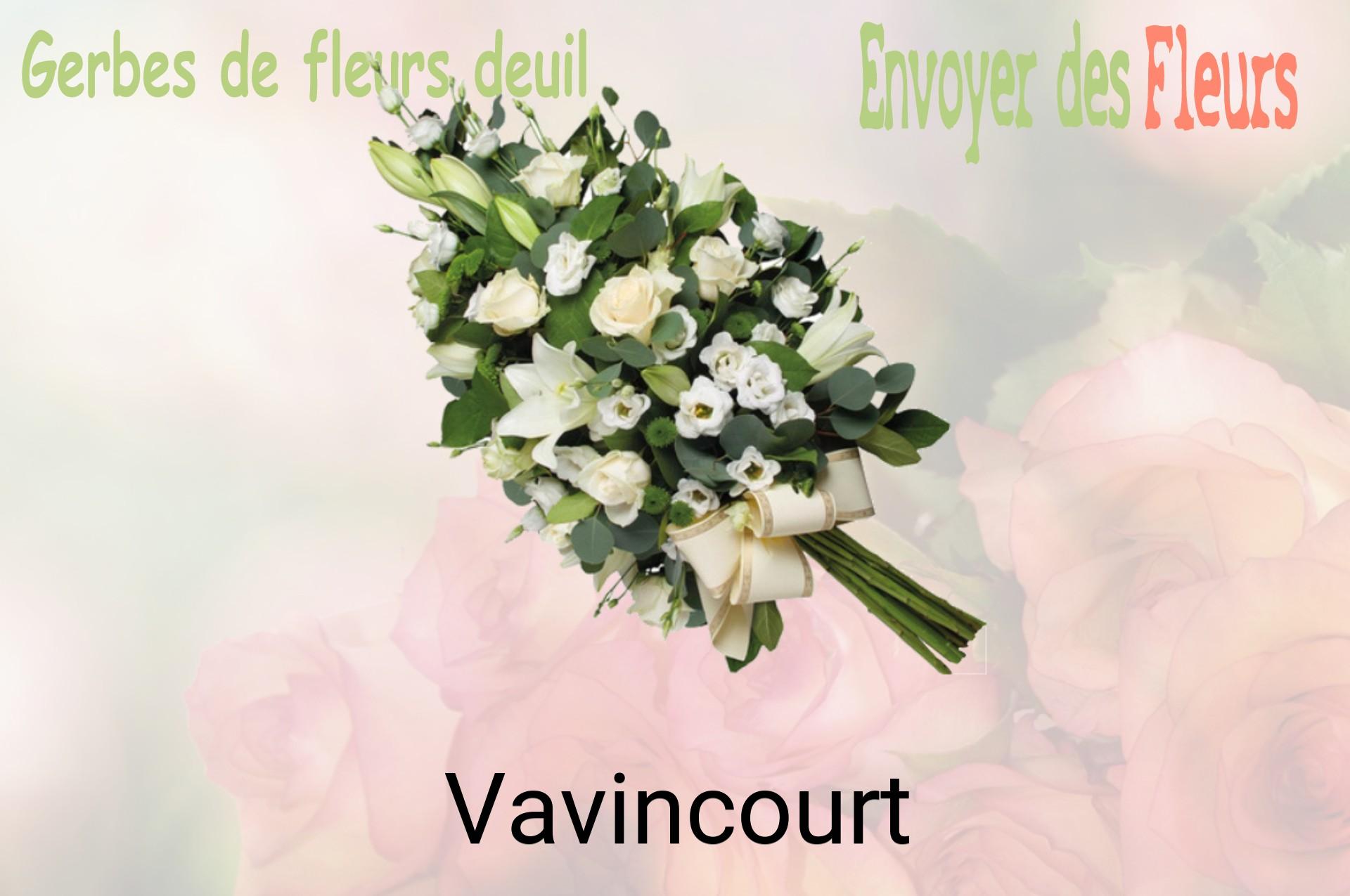 Gerbe de fleurs de deuil livrée à Vavincourt
